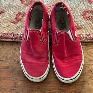 Vans red Slip-On sneakers. Size 7.5